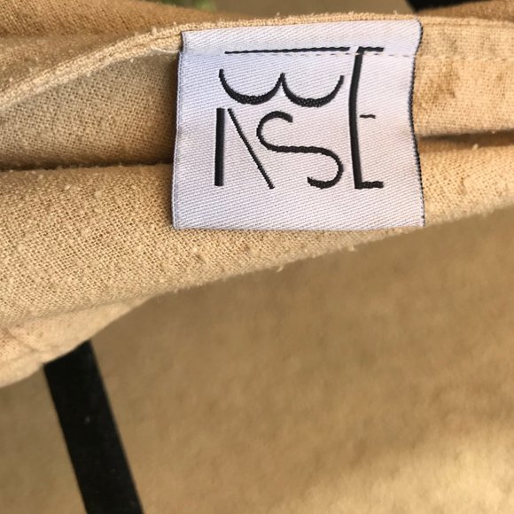 Base Range Short Strap Overall in Natural Raw Silk - Picture 5 of 7